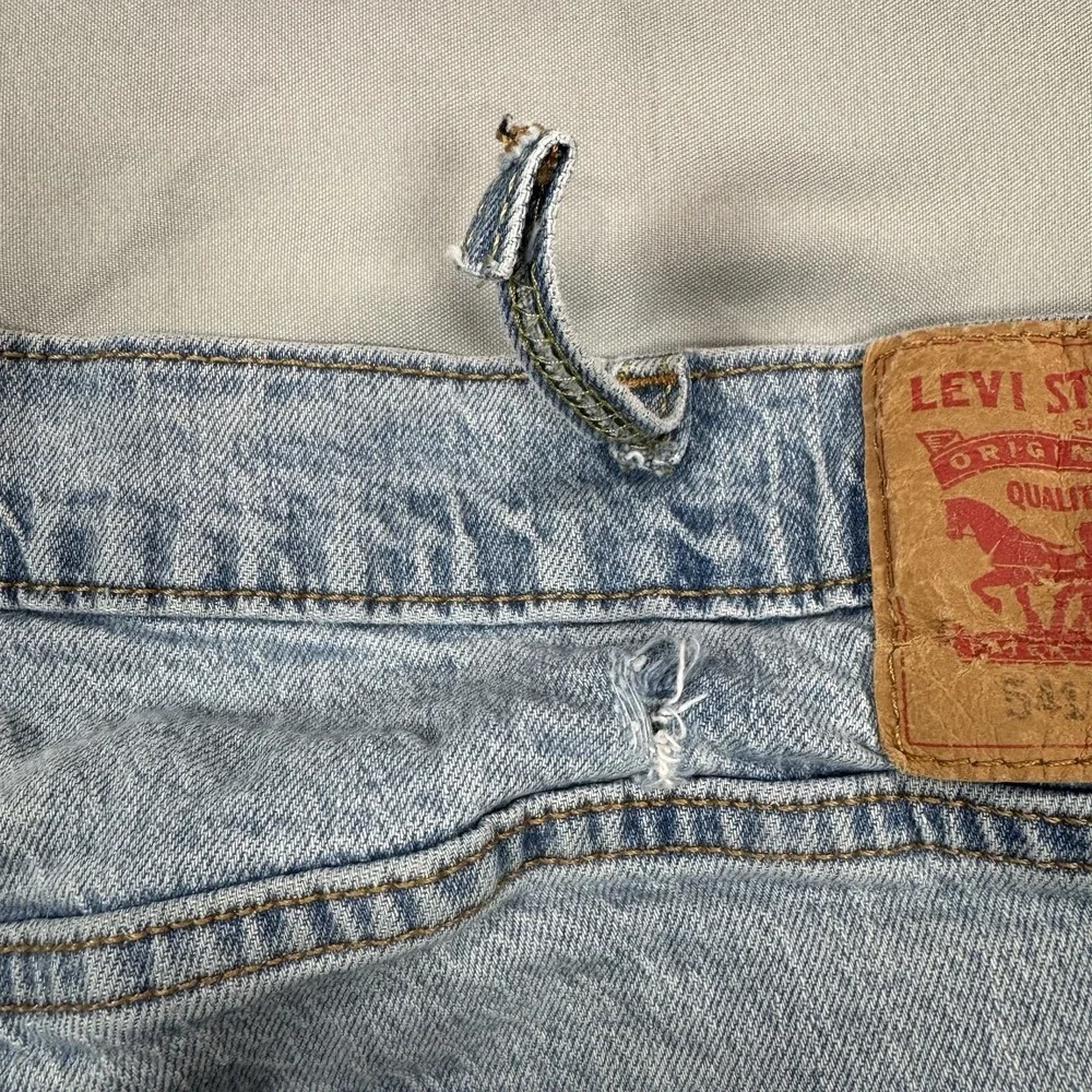 Levis 541 Jeans Men 42X30 (Acutal 38x28) Light Blue Straight Leg Athletic Cotton